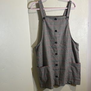 Plaid Jumper Dress 👗